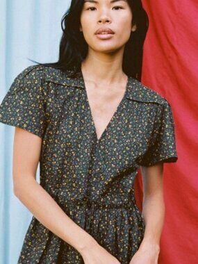 Christy Dawn Simple Dawn dress in Noir Pear